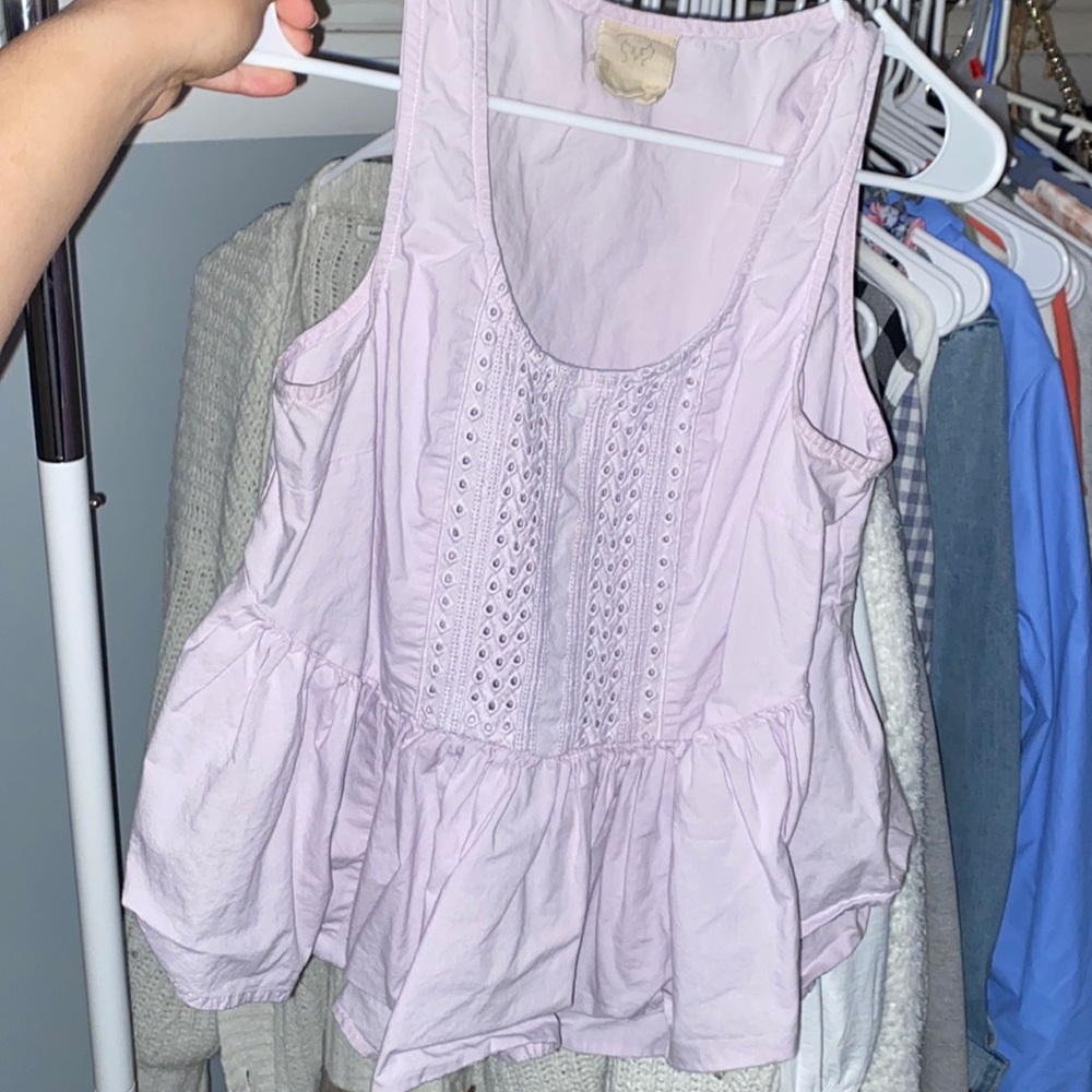 Lilac Flowy Tank (size medium)